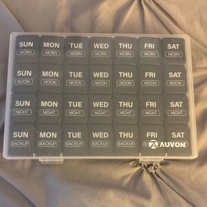 Weekly Pill Organizer - Black